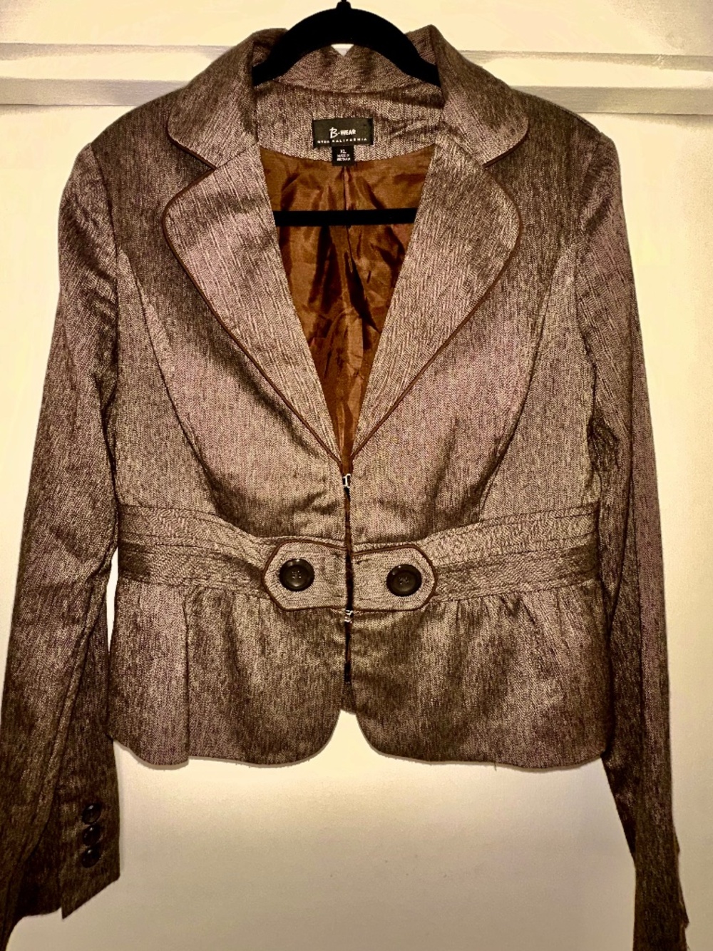 Vintage Byer B. Wear California Fitted Jacket Size XL fits like medium/large